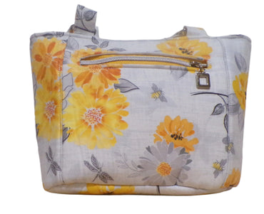 Floral Yellow/Grey Muse Handbag