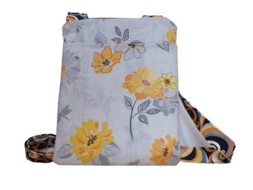 Grey and Yellow Daisy Sidemate Bag