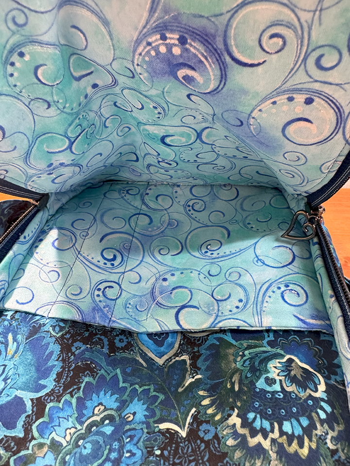 Beautiful Blues Floral Echo Bag
