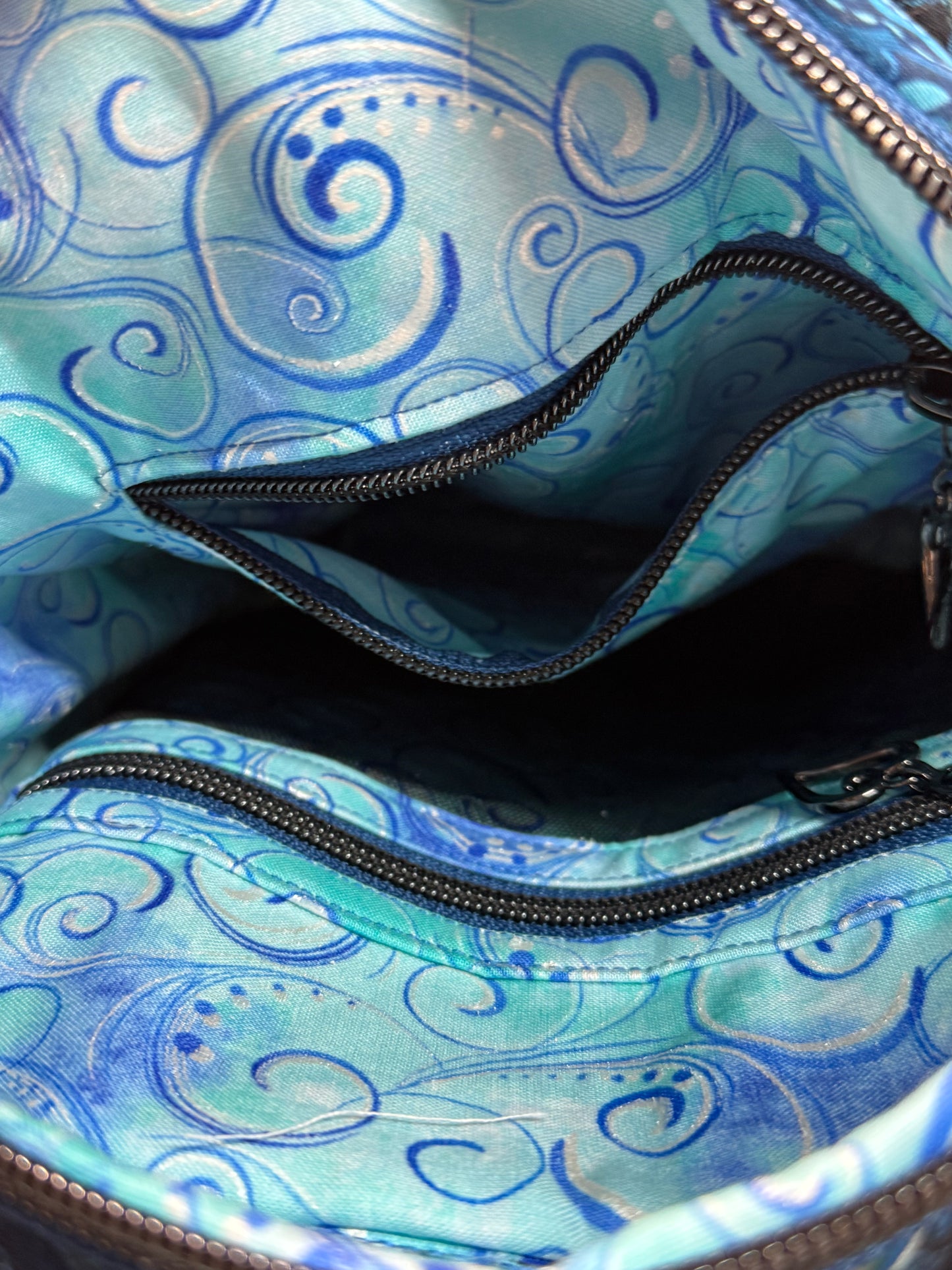 Beautiful Blues Floral Echo Bag