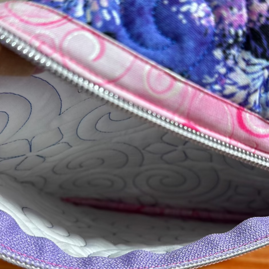 Dandelion Poof Slant Pouch - Medium