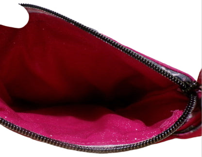 Grey and Pink Floral Sidemate Bag