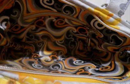 Floral Yellow/Grey Muse Handbag