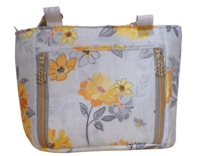 Floral Yellow/Grey Muse Handbag