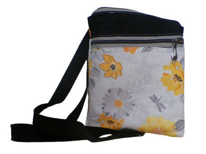 Grey and Yellow Daisy Sidemate Bag