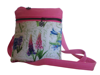 Flower Stems with Pink Accents Sidemate Bag