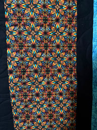Radiant Flame Stain Glass 68 x 76 Quilt