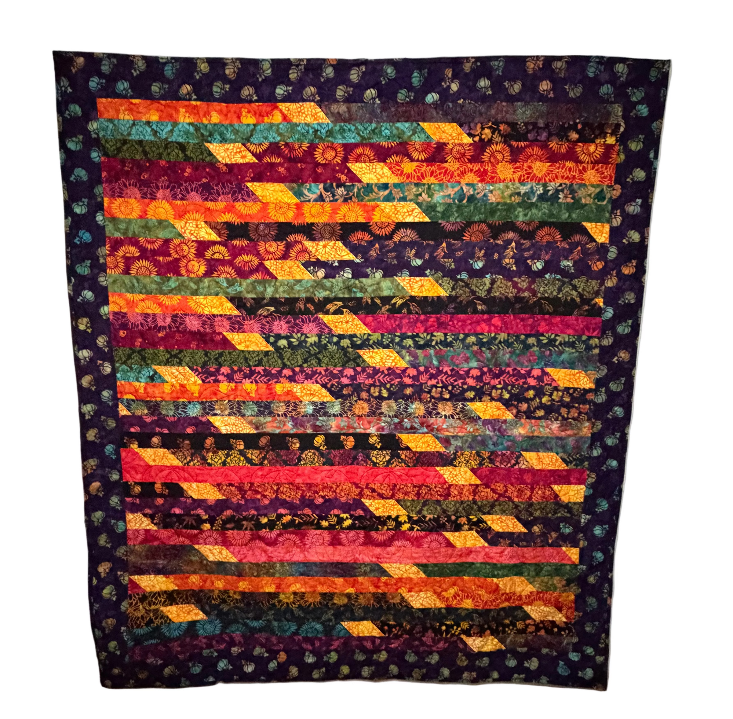 Harvest Batik 61 x 71 Quilt