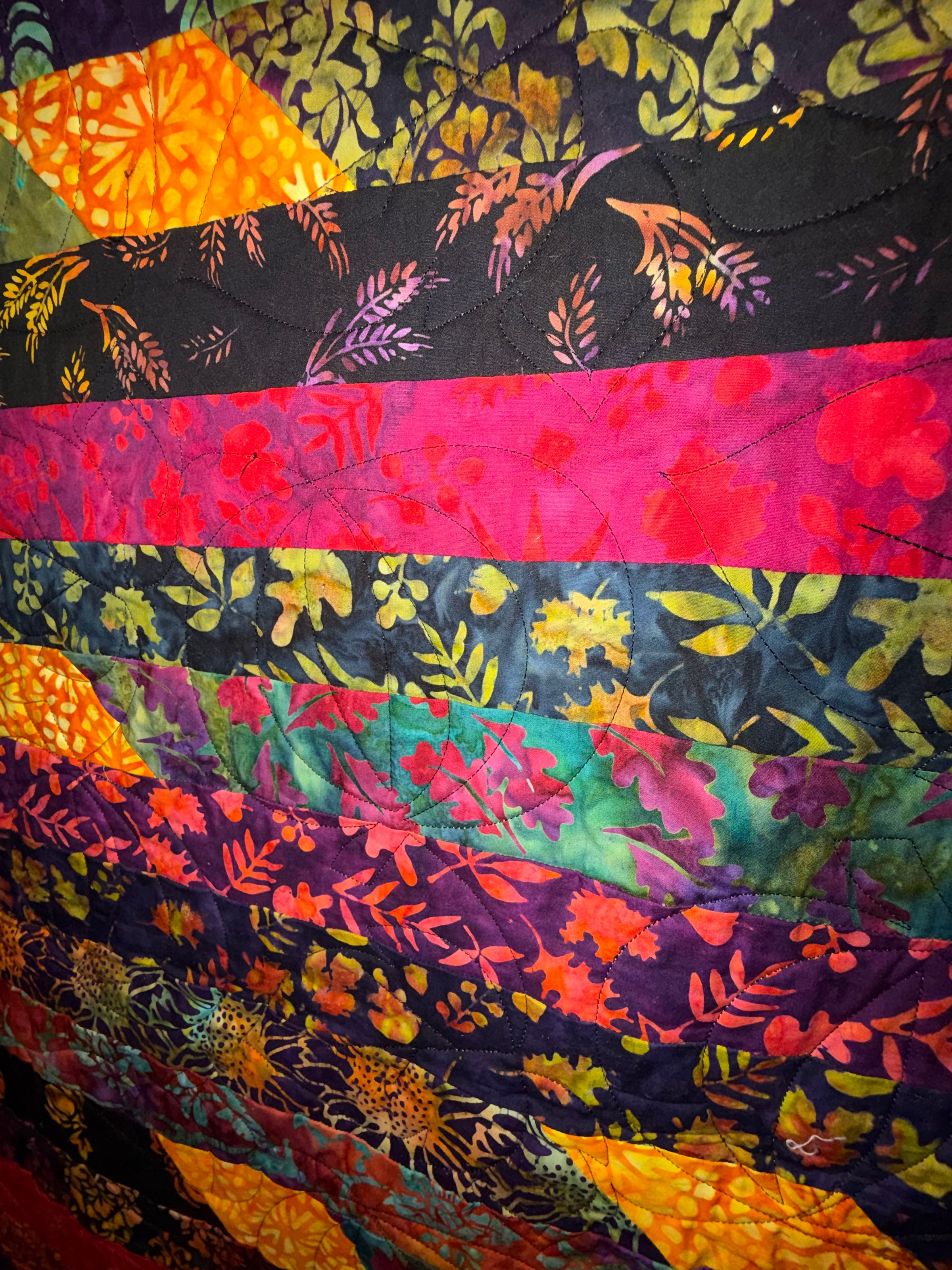 Harvest Batik 61 x 71 Quilt