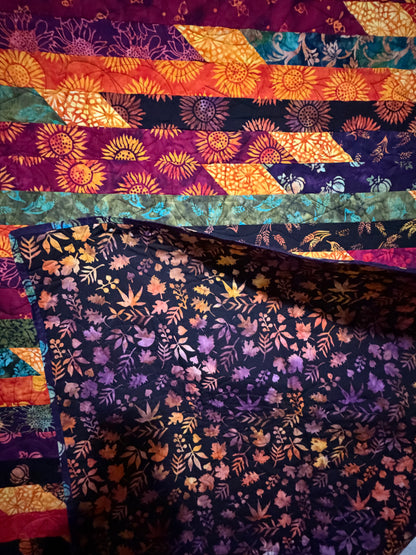 Harvest Batik 61 x 71 Quilt