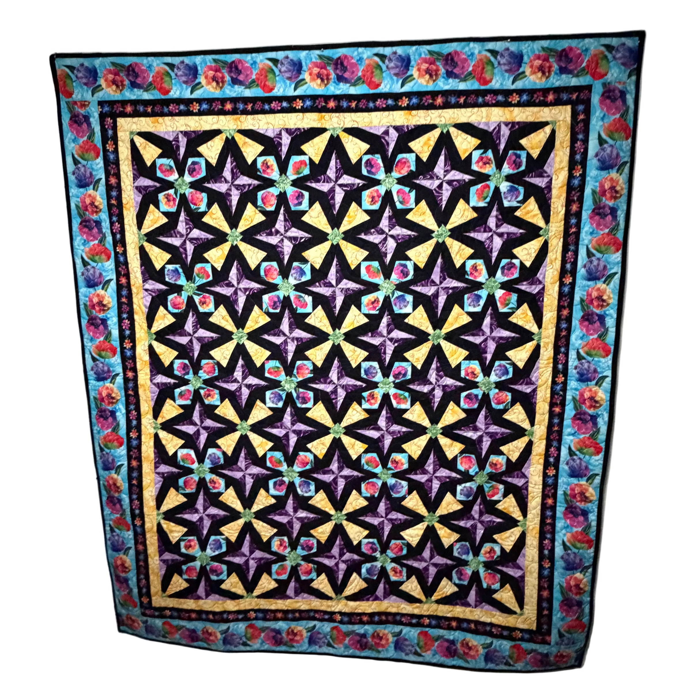 Kaleidoscope Garden 64 x 76 Quilt