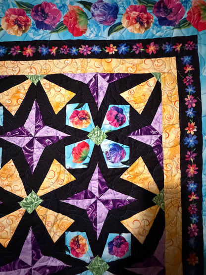 Kaleidoscope Garden 64 x 76 Quilt