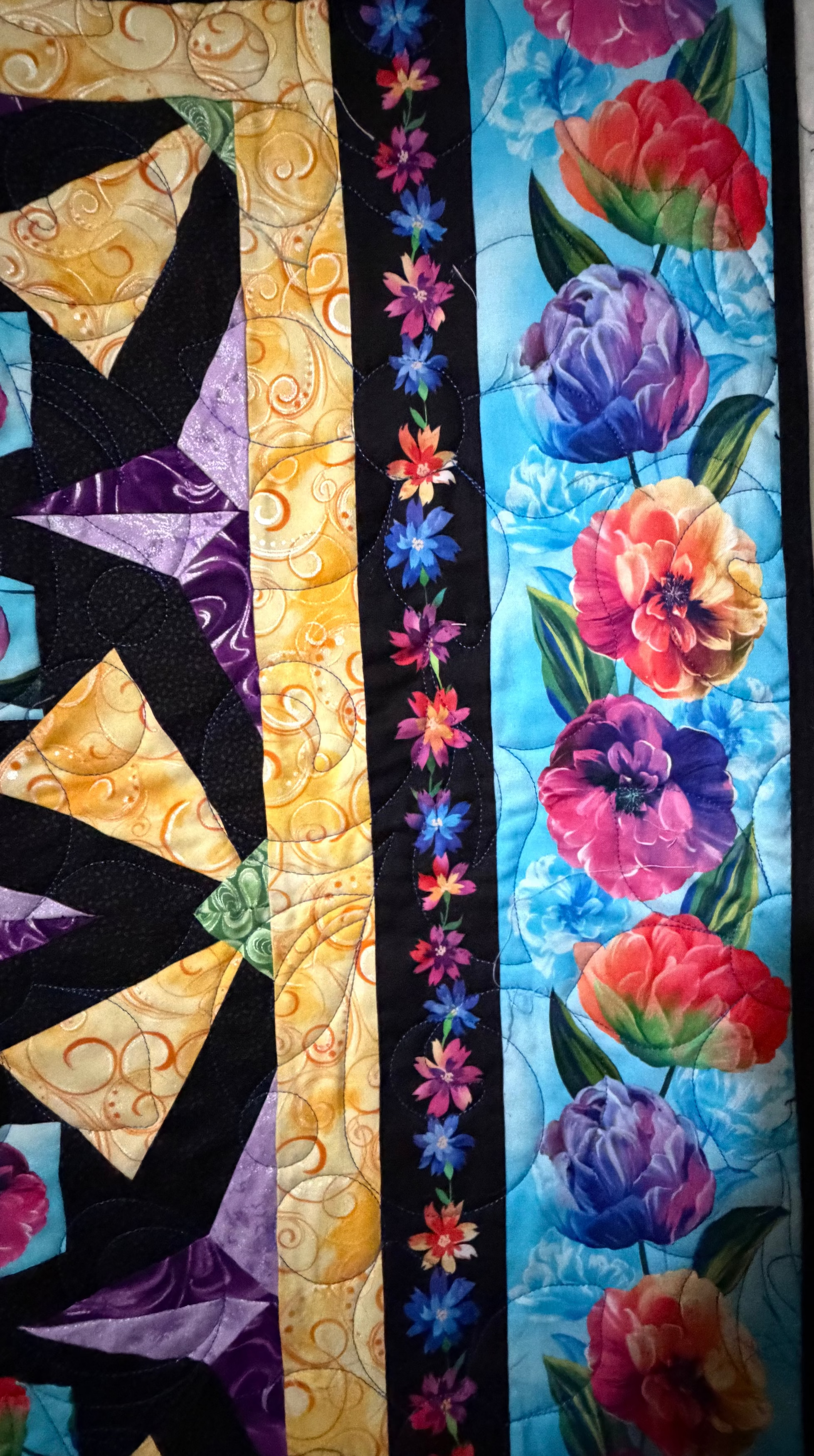 Kaleidoscope Garden 64 x 76 Quilt