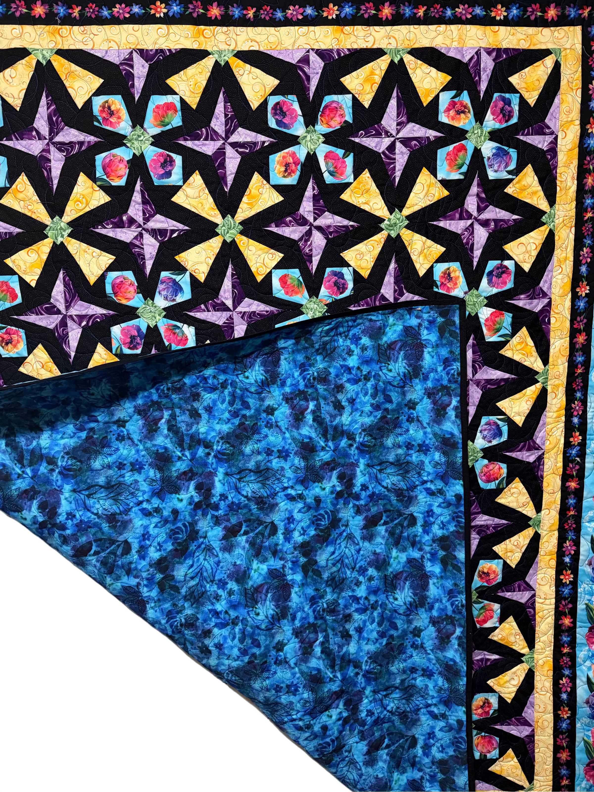 Kaleidoscope Garden 64 x 76 Quilt