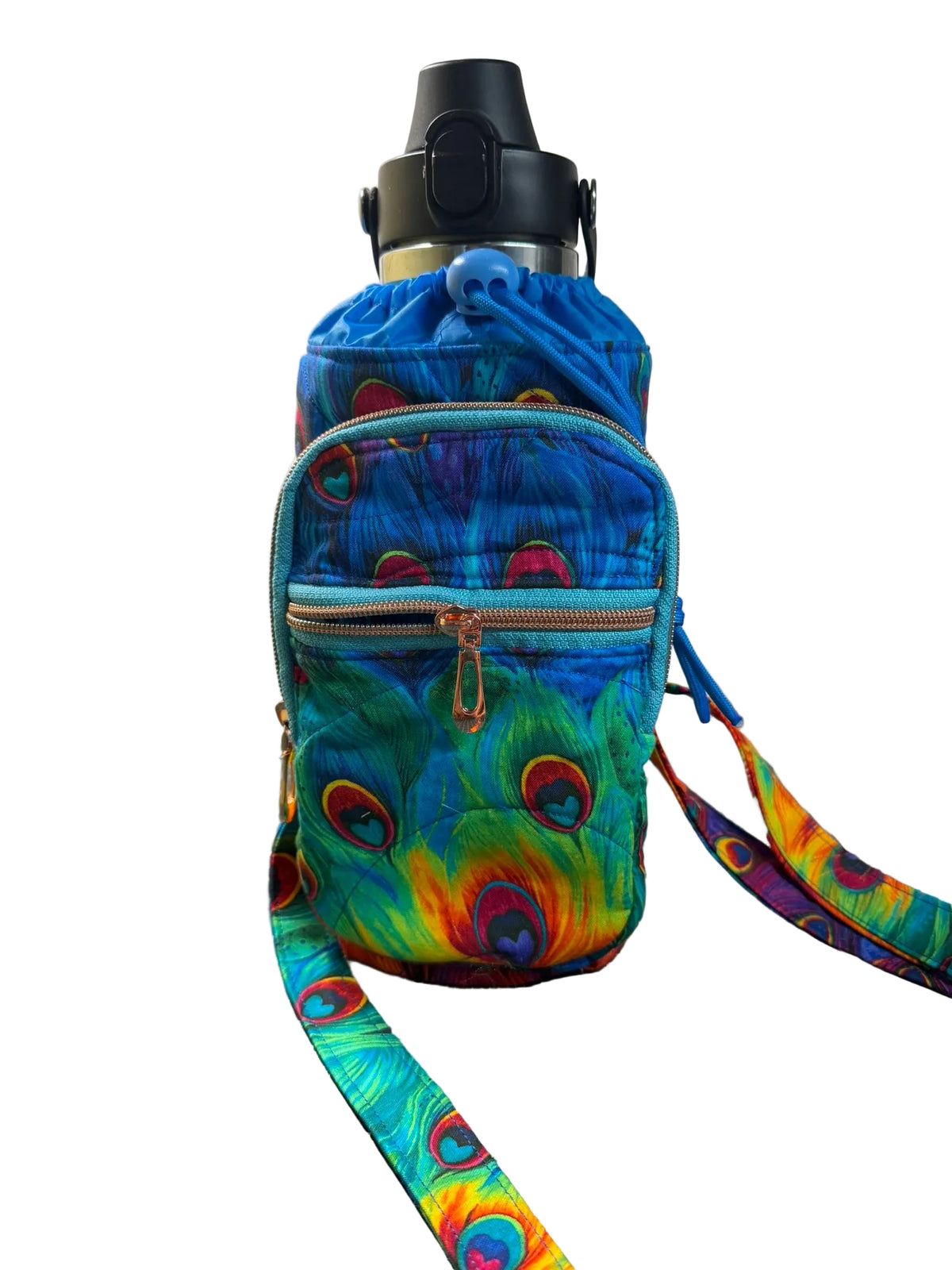 Peacock Plume Flow Water Bottle Bag