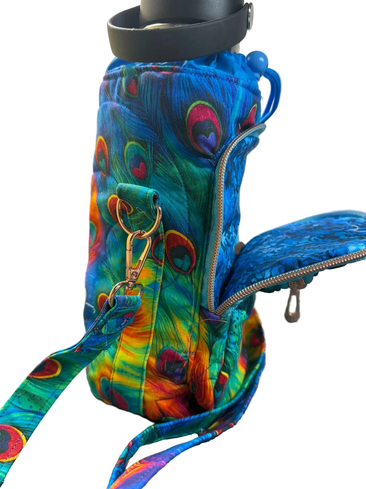 Peacock Plume Flow Water Bottle Bag