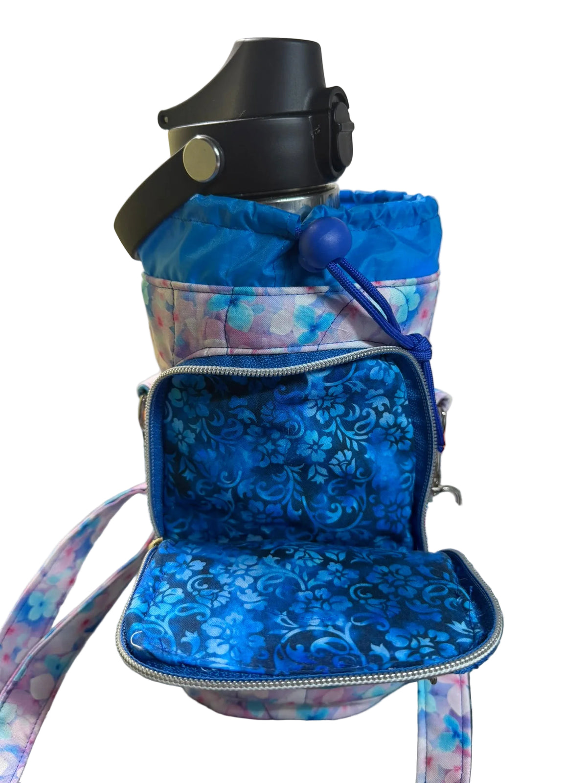 Petal Drift Flow Water Bottle Bag