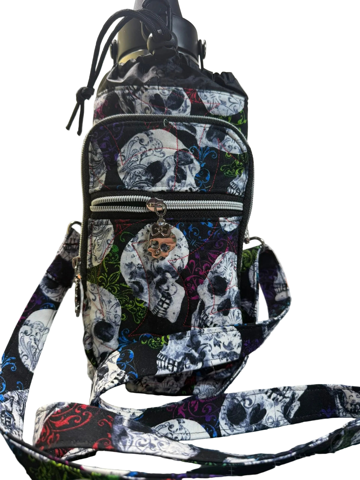 Skull Party Flow Water Bottle Bag