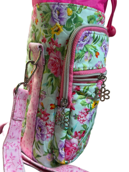 Peony Pop Flow Water Bottle Bag