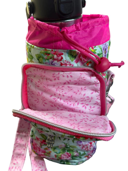 Peony Pop Flow Water Bottle Bag