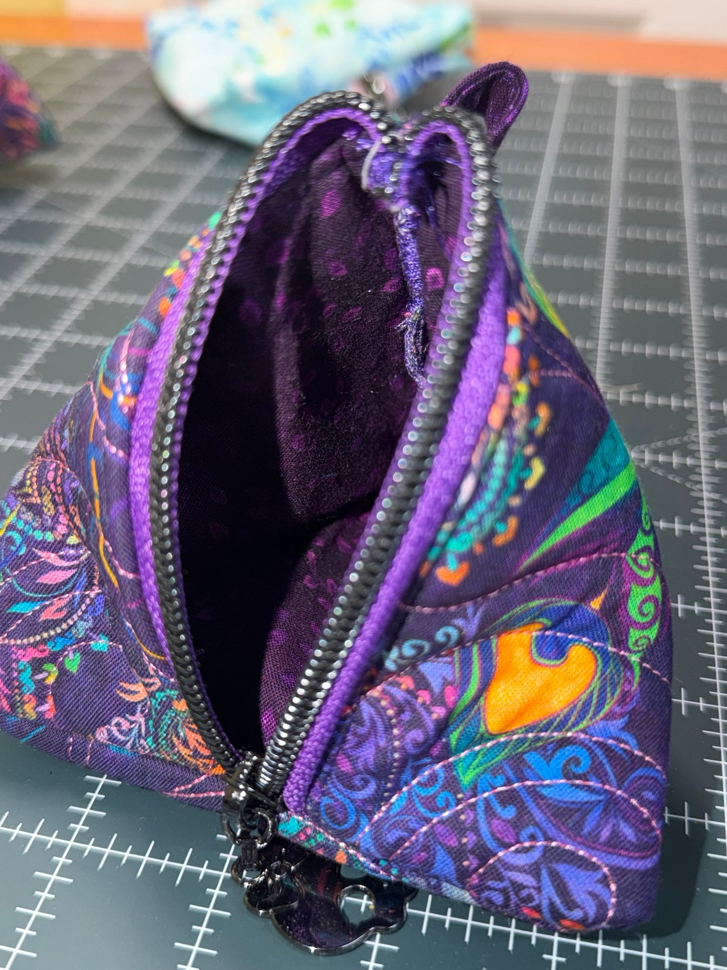Peacock Paisley Peak Pouch 4.5"