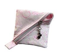 Pink Vine Swirls Scrolls Coin/Gift Card Pouch 4"