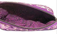 Violet Dahlia Gem Pouch - Small