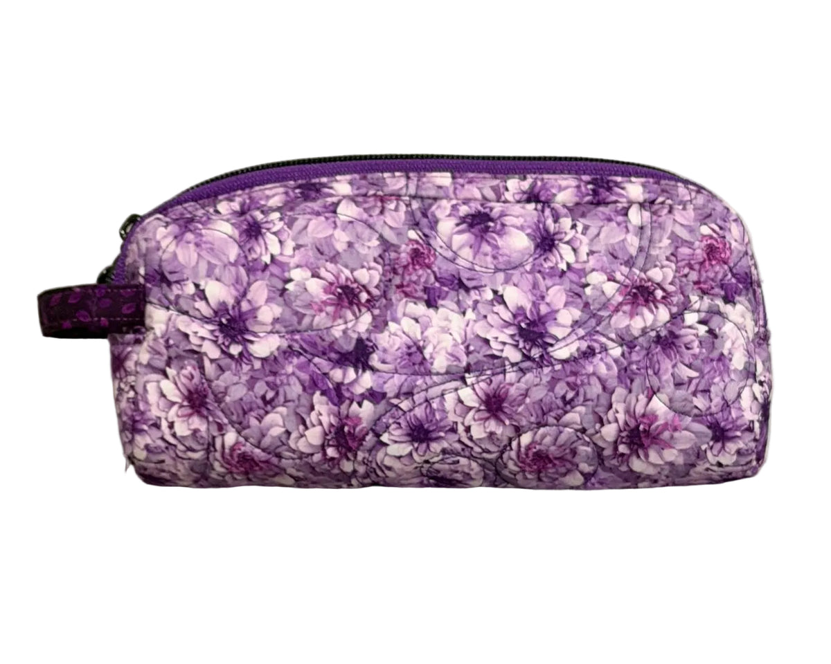 Violet Dahlia Gem Pouch - Small