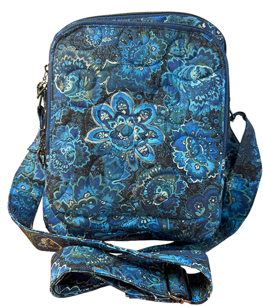 Beautiful Blues Floral Echo Bag