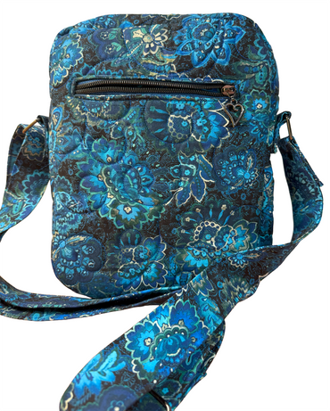 Beautiful Blues Floral Echo Bag