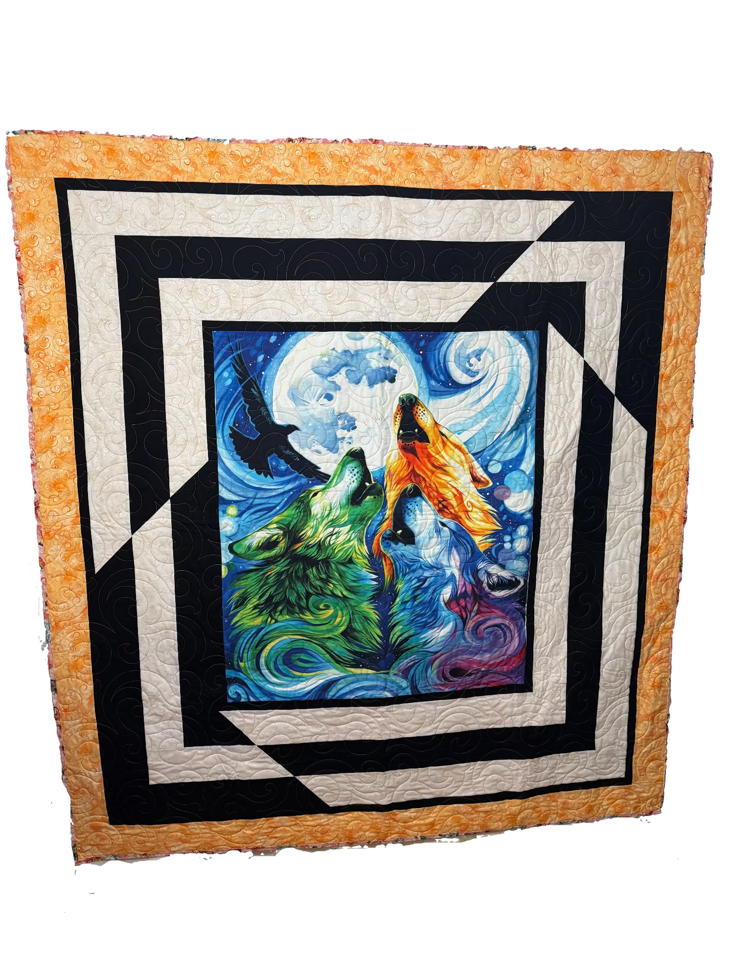 Moon Howling Quilt 69.5" x 76"
