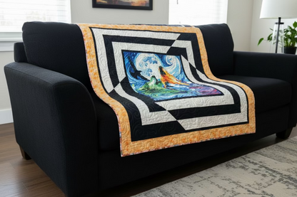 Moon Howling Quilt 69.5" x 76"